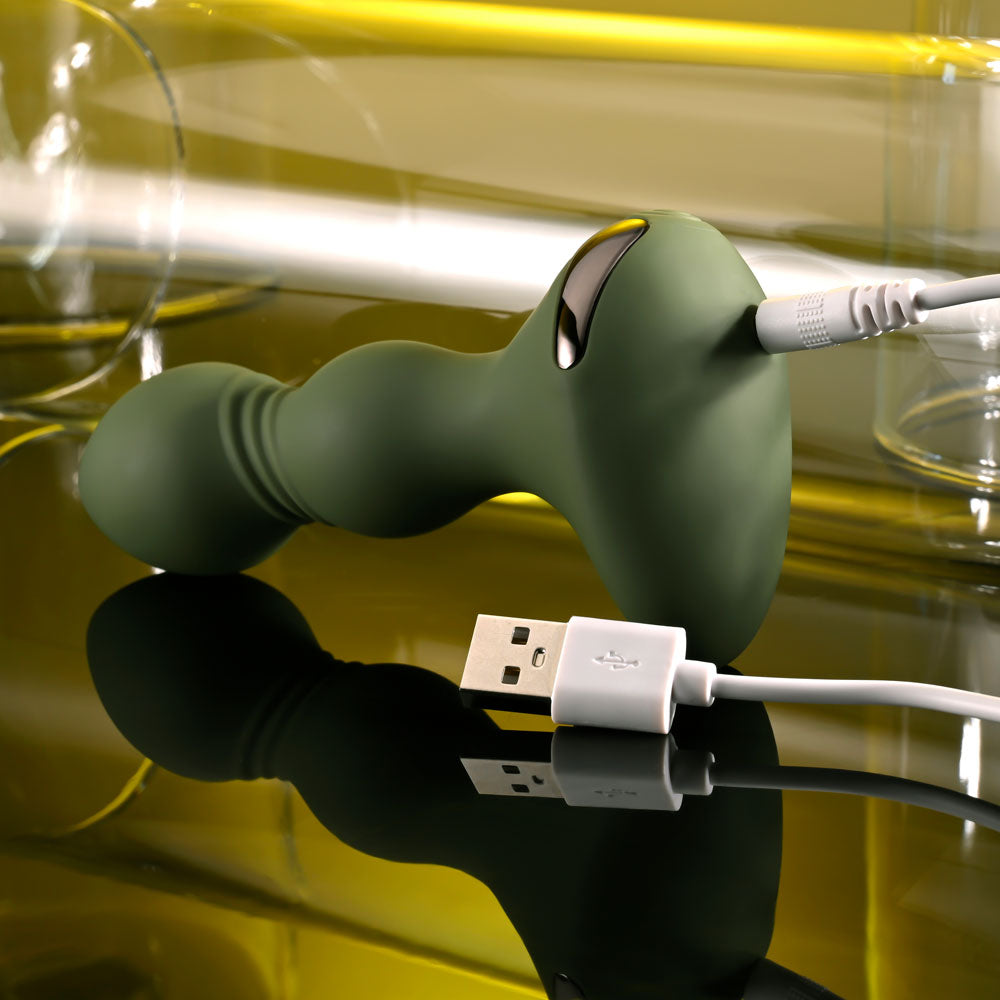 Evolved LIEUTENANT - 12.2 cm USB Rechargeable Vibrating Butt Plug