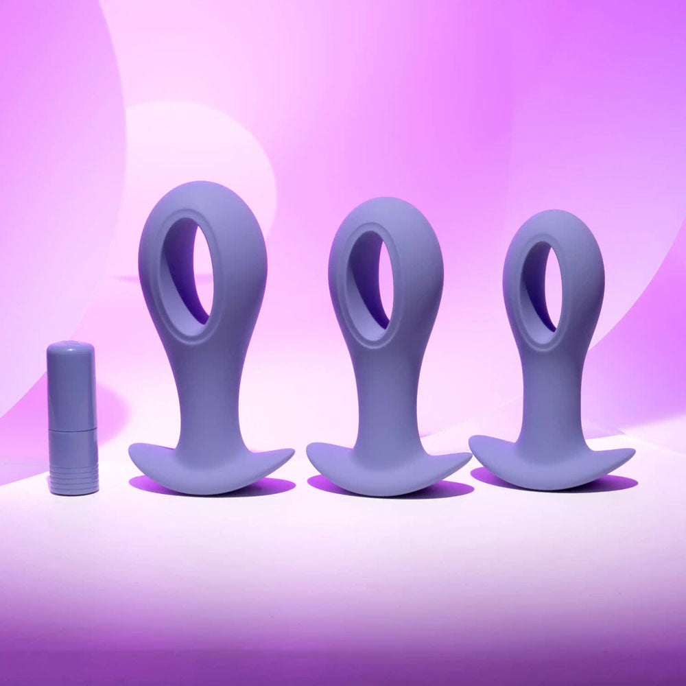 Evolved HOLE PUNCH PLUG SET - Butt Plugs with Interchangeable Bullet - Set of 3 Sizes