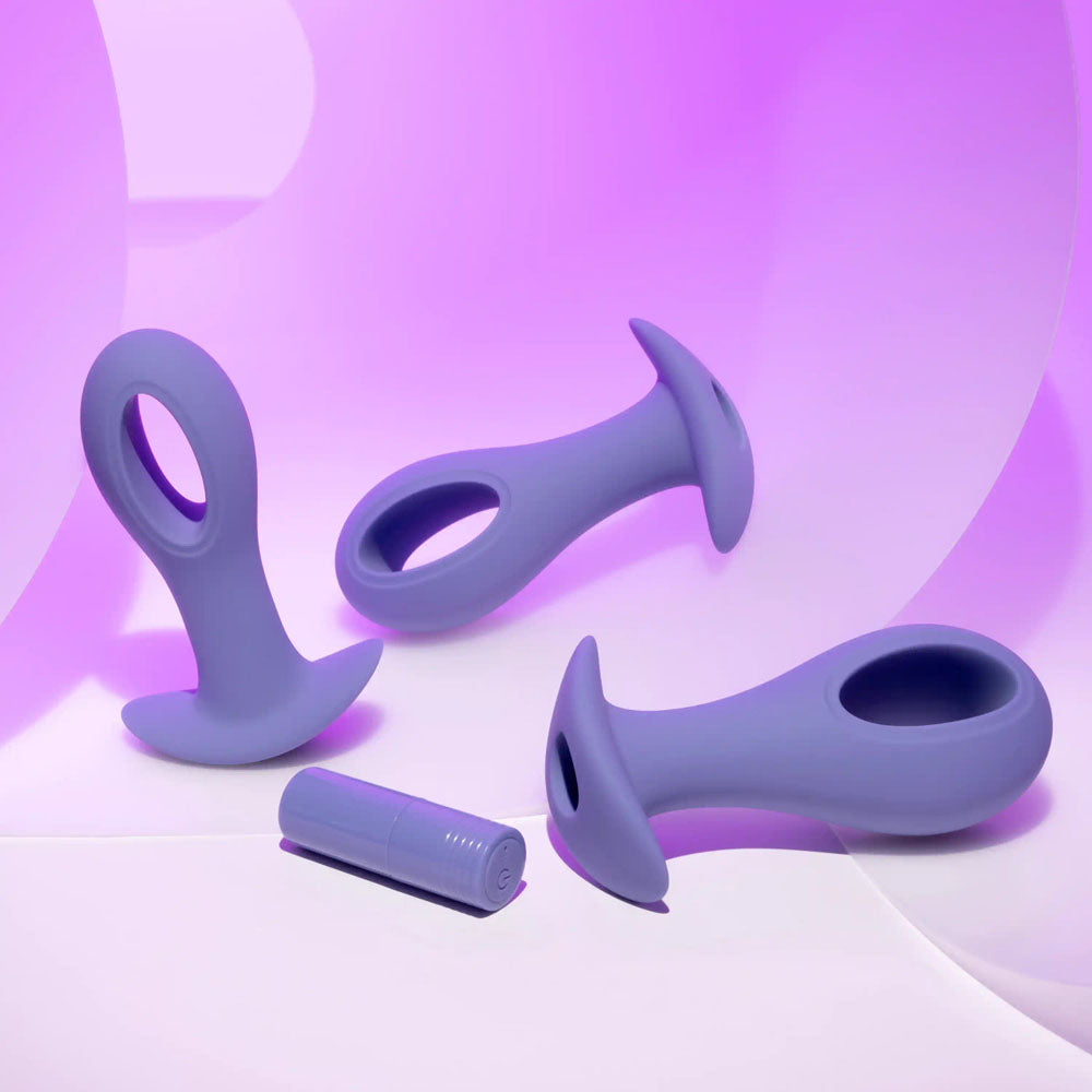 Evolved HOLE PUNCH PLUG SET - Butt Plugs with Interchangeable Bullet - Set of 3 Sizes