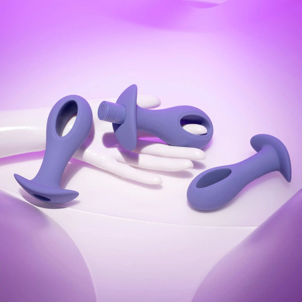 Evolved HOLE PUNCH PLUG SET - Butt Plugs with Interchangeable Bullet - Set of 3 Sizes