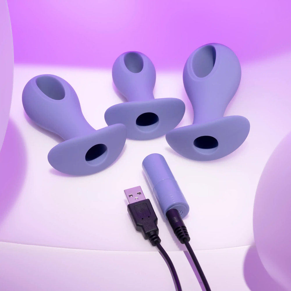 Evolved HOLE PUNCH PLUG SET - Butt Plugs with Interchangeable Bullet - Set of 3 Sizes