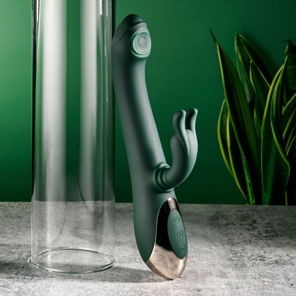 Evolved RABBIT TAP TAP - 25 cm USB Rechargeable Rabbit Vibrator with Tapping Tip
