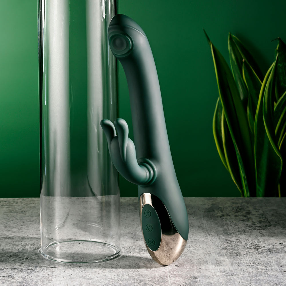 Evolved RABBIT TAP TAP - 25 cm USB Rechargeable Rabbit Vibrator with Tapping Tip