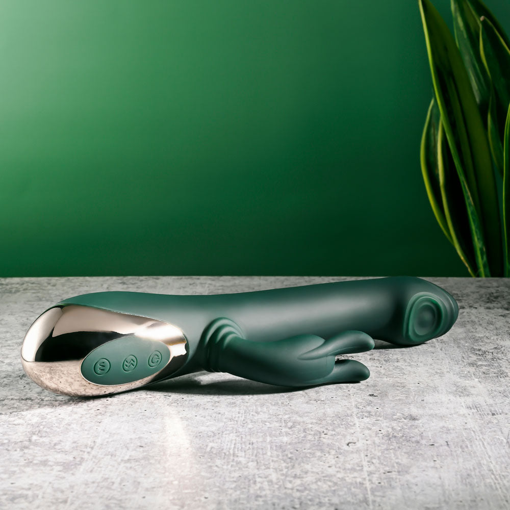 Evolved RABBIT TAP TAP - 25 cm USB Rechargeable Rabbit Vibrator with Tapping Tip