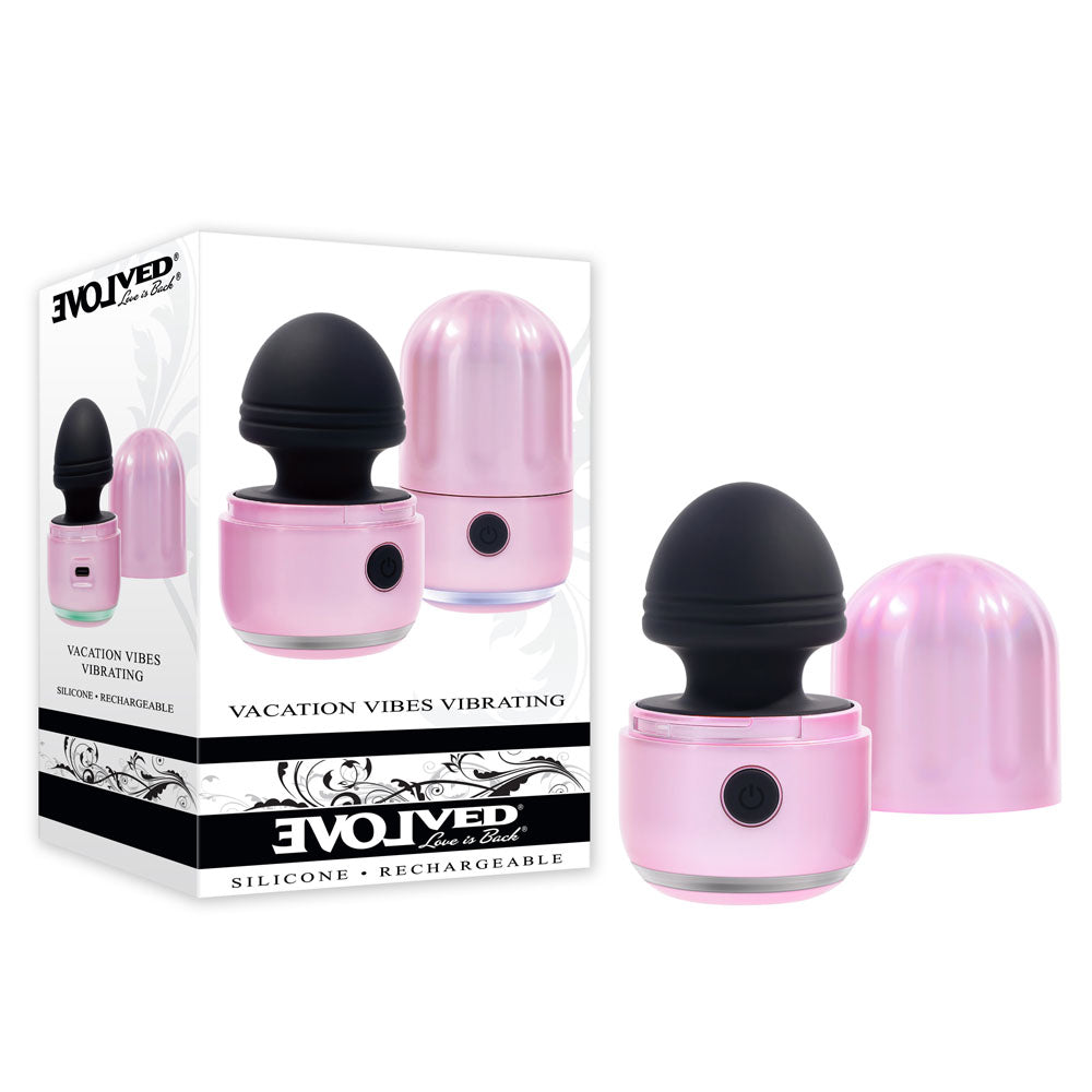 Evolved VACATION VIBES - VIBRATING - /Black 8.5 cm USB Rechargeable Vibrating Stimulator