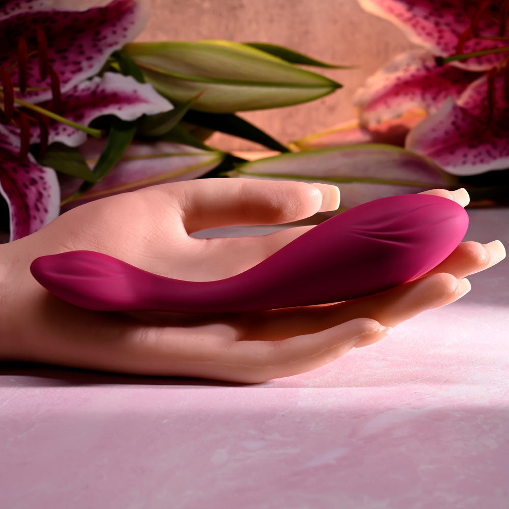 Evolved CHERRY POSE - 16.1 cm USB Rechargeable Flexible & Posable Vibrator with Remote