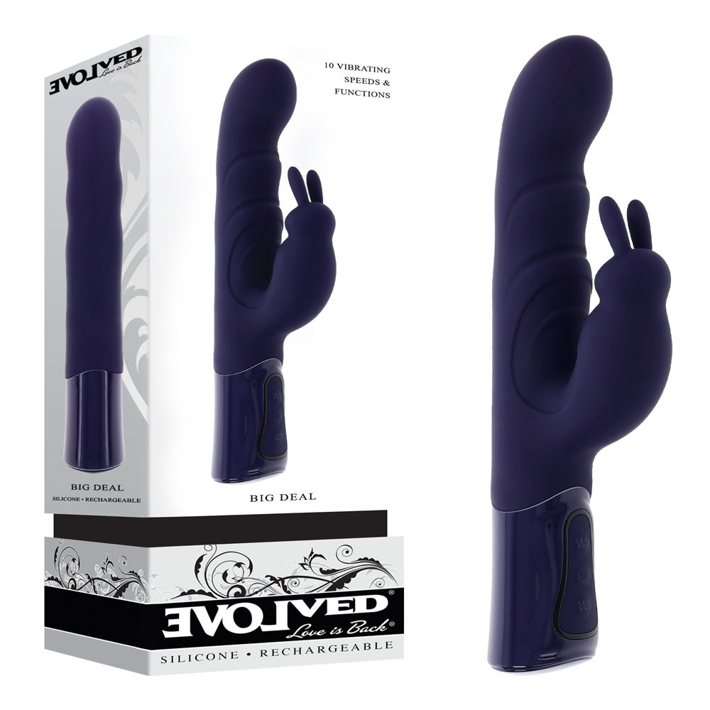 Evolved BIG DEAL - 25.7 cm USB Rechargeable Rabbit Vibrator