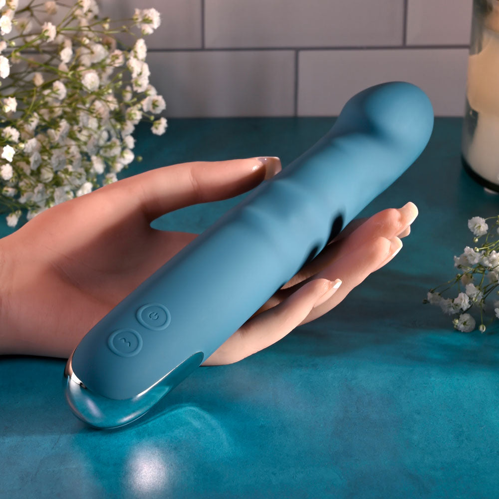 Evolved QUEEN OF ALL TRADES - 22.6 cm USB Rechargeable Thrusting & Rotating Vibrator