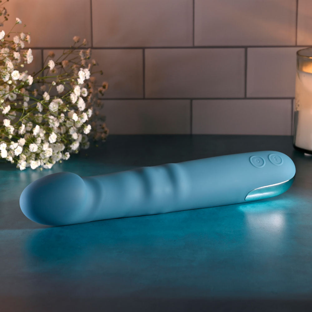 Evolved QUEEN OF ALL TRADES - 22.6 cm USB Rechargeable Thrusting & Rotating Vibrator