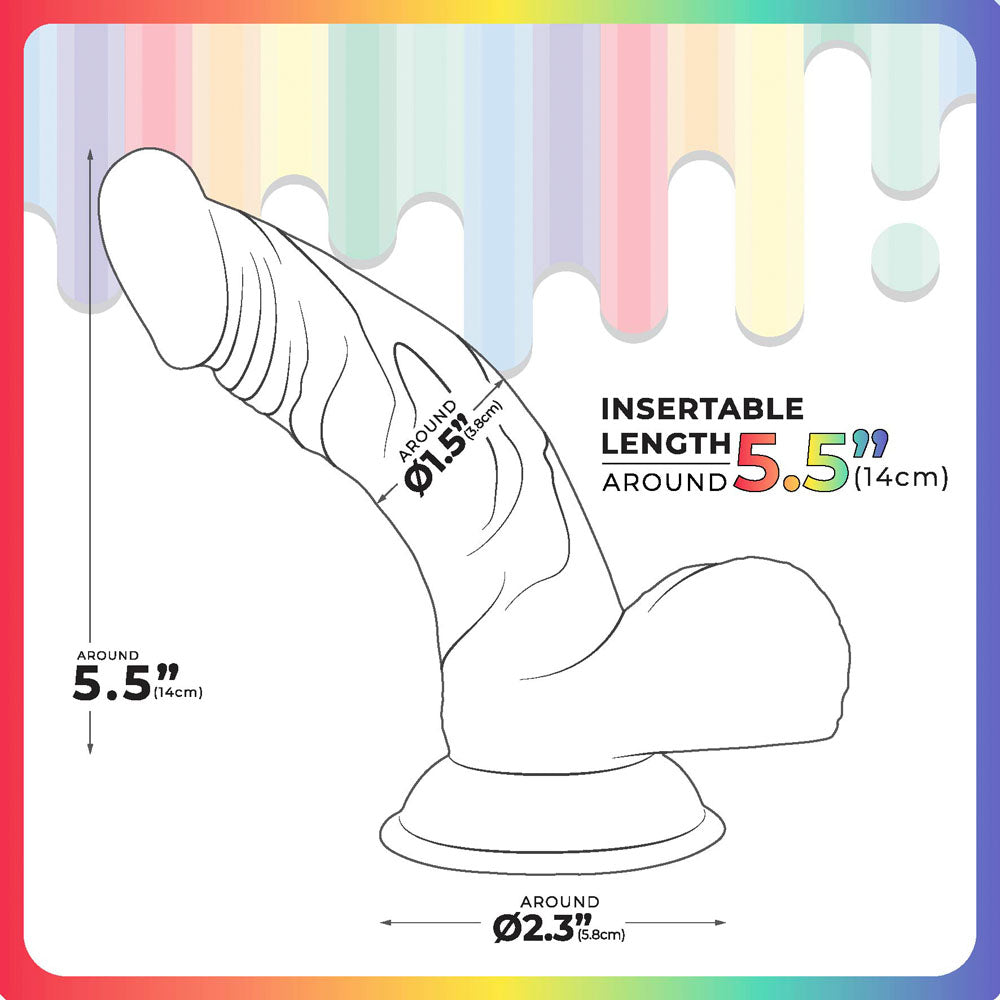 Jellido 14cm Curved Dildo - Clear 14 cm Dildo
