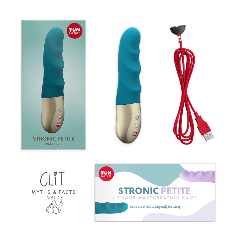 Fun Factory STRONIC PETITE deep sea - Deep Sea 17 cm USB Rechargeable Thrusting Vibrator