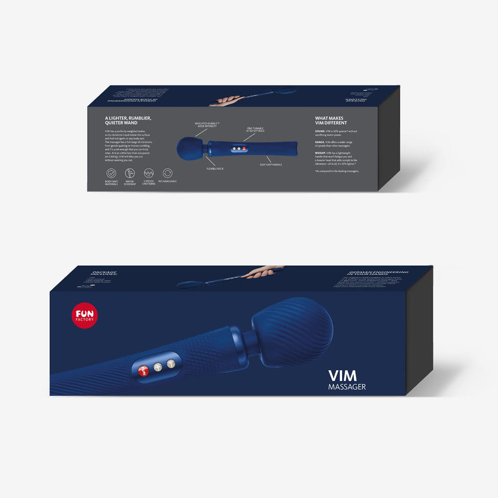 Fun Factory VIM midnight - Midnight 31.3 cm USB Rechargeable Massager Wand
