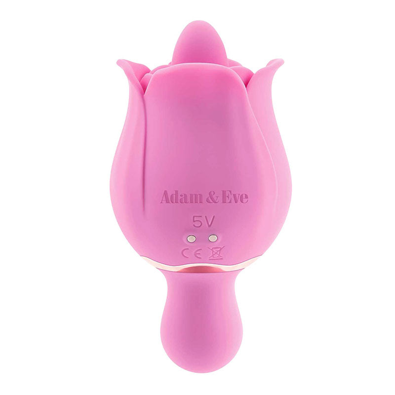 Adam & Eve EVES RAVISHING CLIT FLICKING ROSE - USB Rechargeable Rose Flicking Stimulator