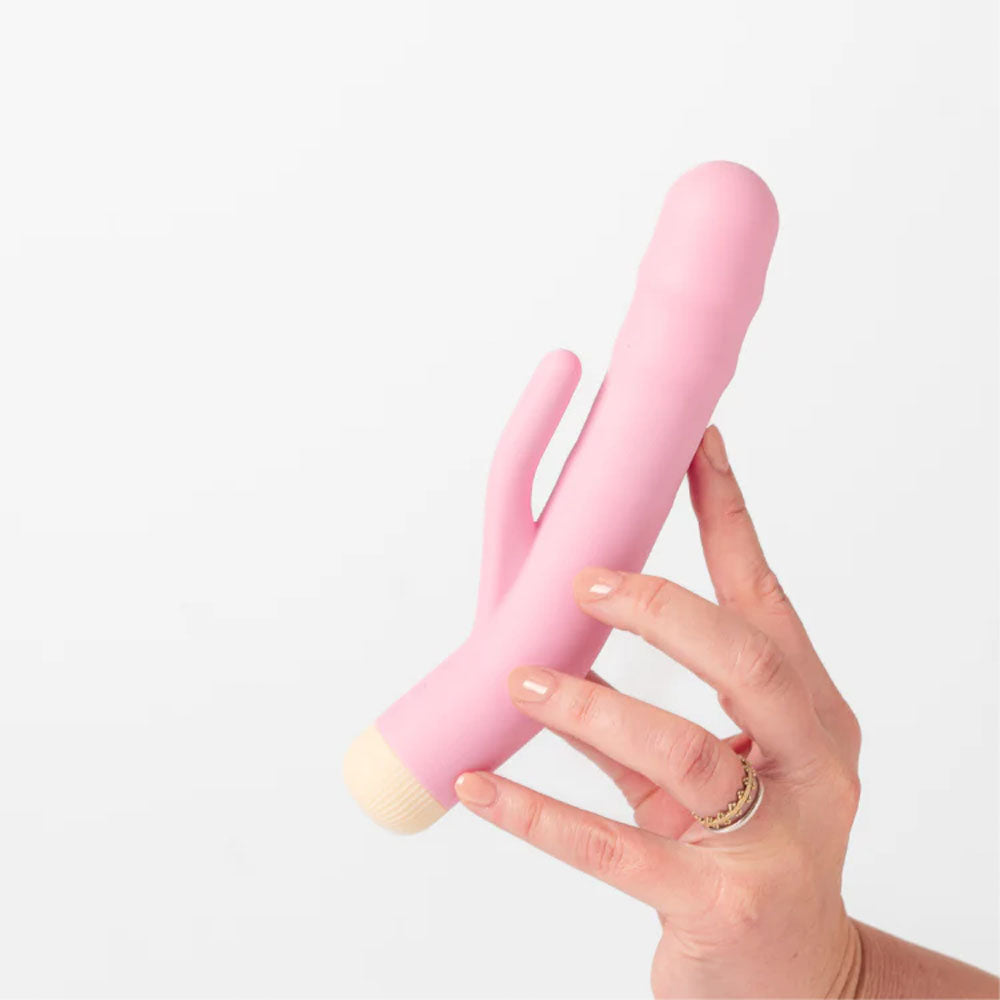 Girls Get Off - DeeDee - 19 cm USB Rechargeable Thrusting Rabbit Vibrator
