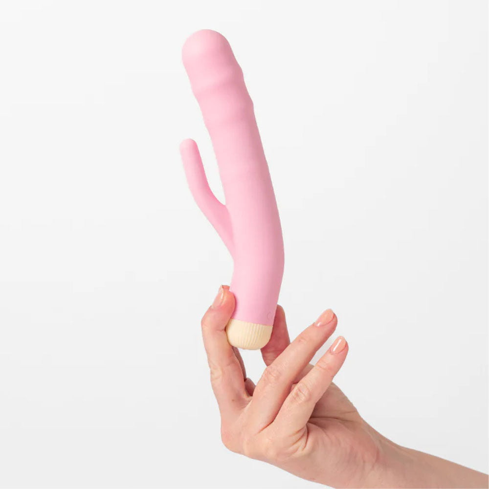 Girls Get Off - DeeDee - 19 cm USB Rechargeable Thrusting Rabbit Vibrator
