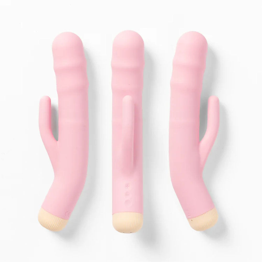 Girls Get Off - DeeDee - 19 cm USB Rechargeable Thrusting Rabbit Vibrator