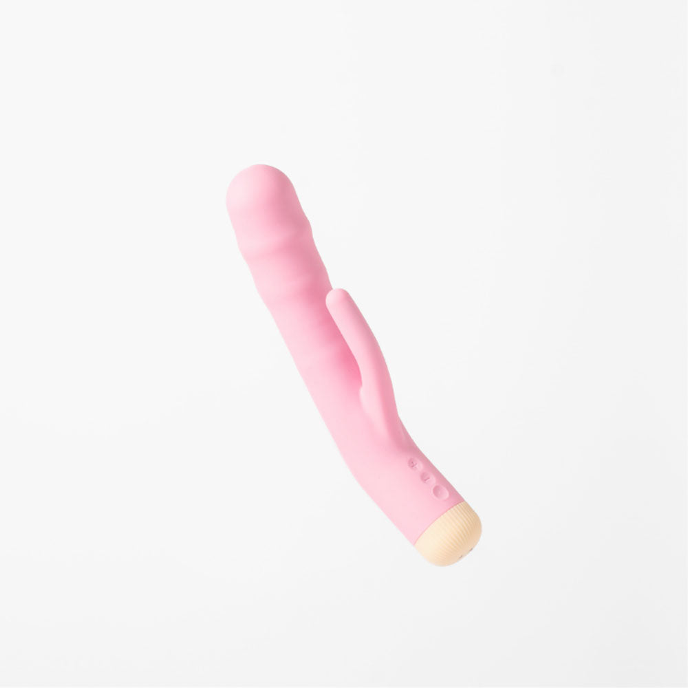 Girls Get Off - DeeDee - 19 cm USB Rechargeable Thrusting Rabbit Vibrator