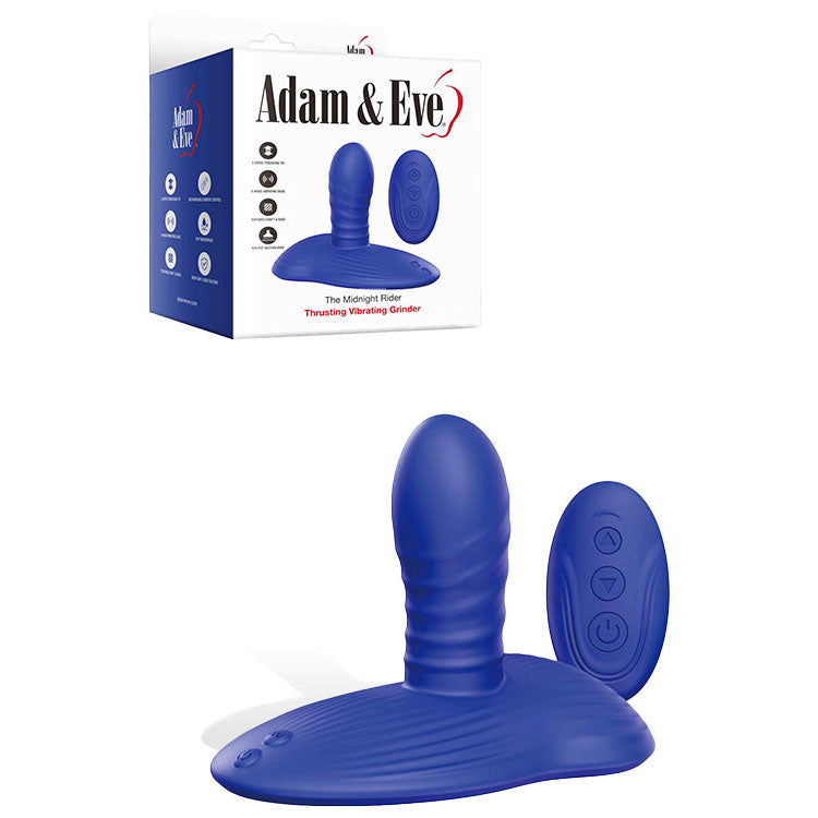 Adam & Eve THE MIDNGHT RIDER - USB Rechargeable Thrusting Vibrating Grinder with Remote Control