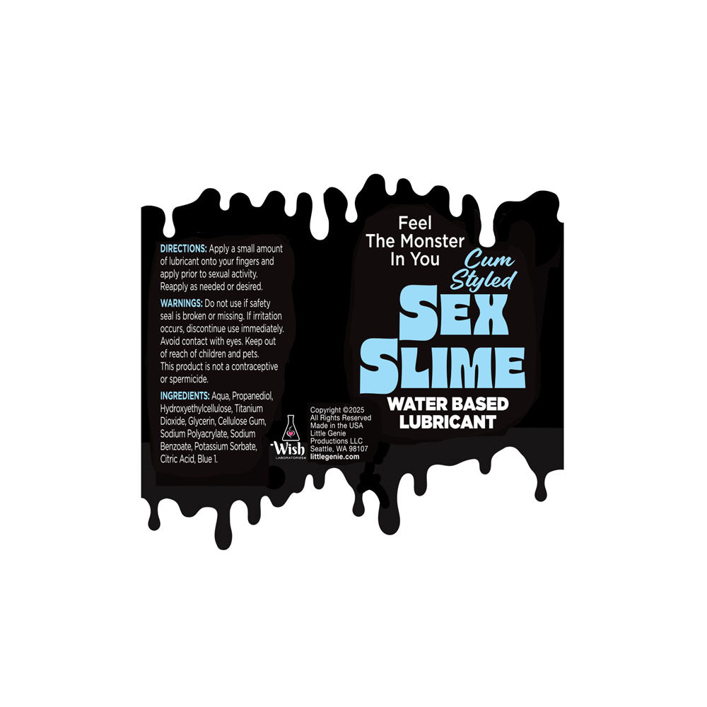 Sex Slime Cum Style Creature Lube - 120 ml - Cum Style Water Based Lubricant - 120 ml Bottle