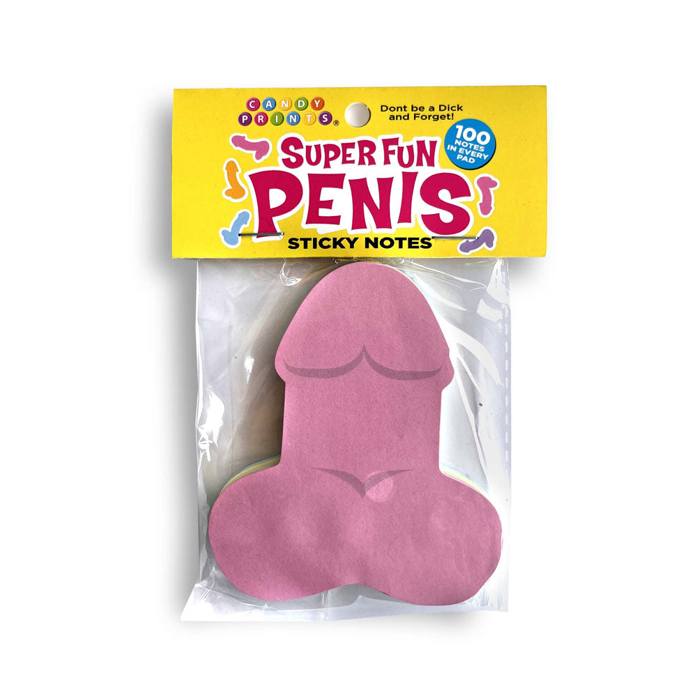 Super Fun Penis Sticky Notes - Multi Novelty Sticky Notes - 100 Pack
