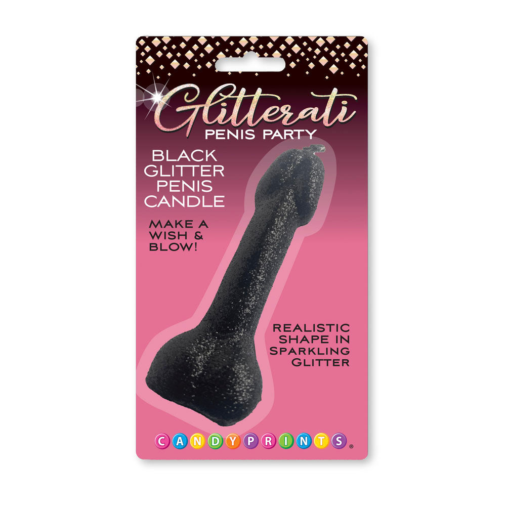 Glitterati Glitter Penis Candle - 10 cm Penis Party Candle