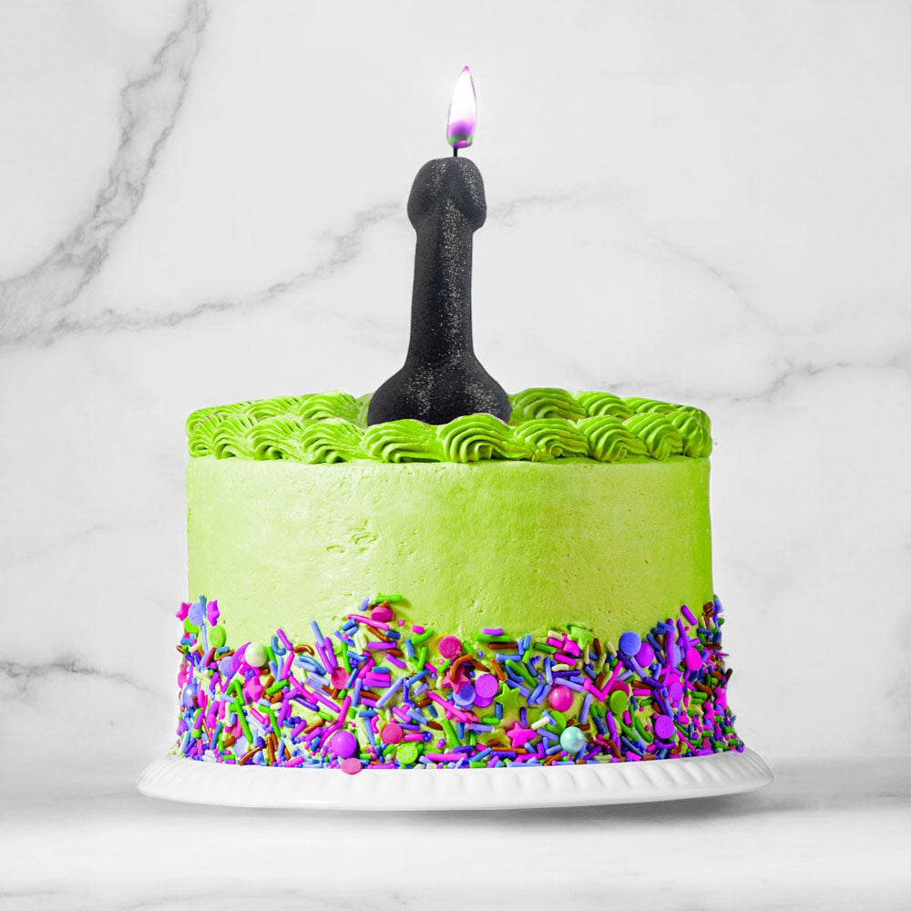 Glitterati Glitter Penis Candle - 10 cm Penis Party Candle