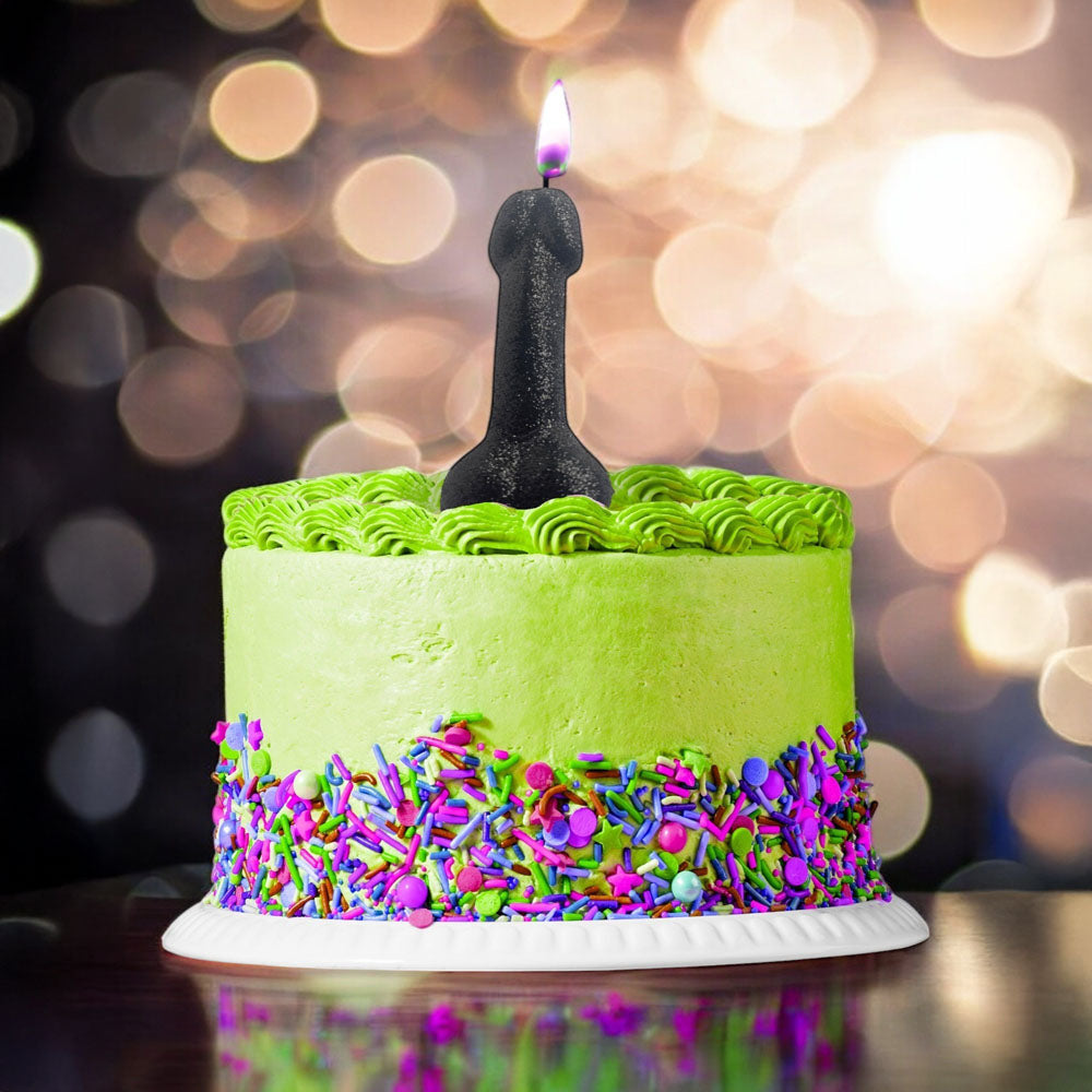 Glitterati Glitter Penis Candle - 10 cm Penis Party Candle
