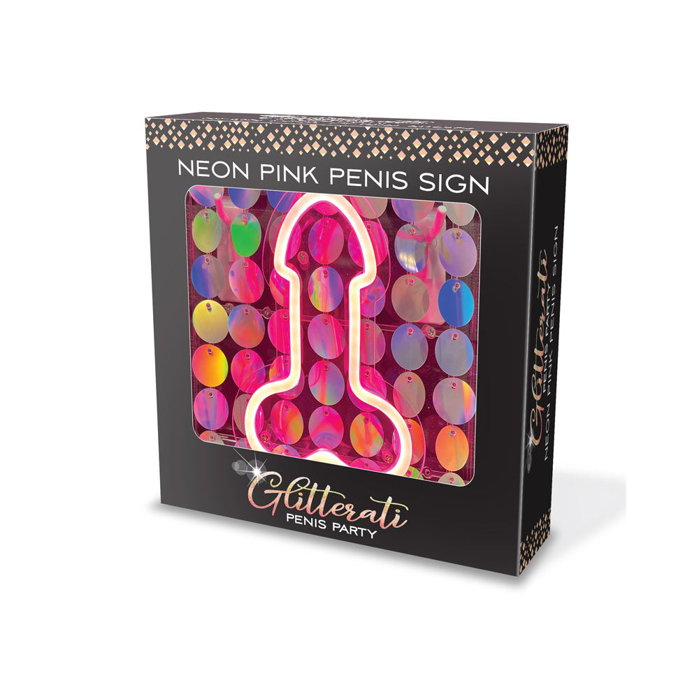 Glitterati Neon  Penis Sign - Novelty Neon Light