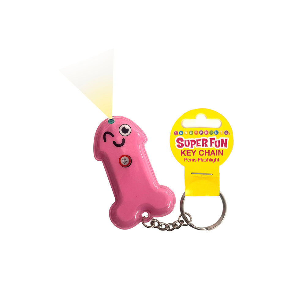 Super Fun Key Chain - Penis Flashlight - Novelty Keychain
