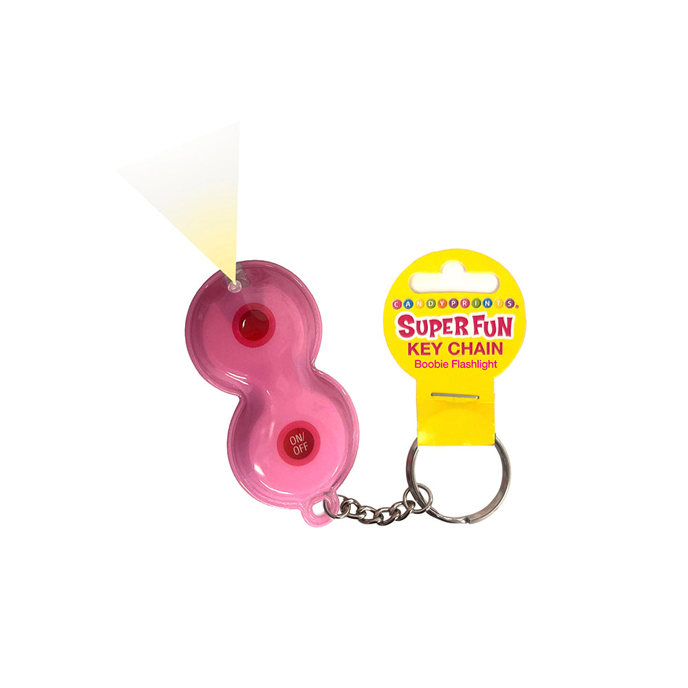 Super Fun Key Chain - Boobie Flashlight - Novelty Keychain