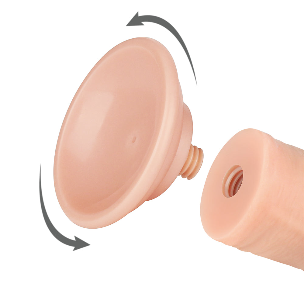 Sliding Skin Dual Layer Dong - 20 cm (8'') Dong with Flexible Skin