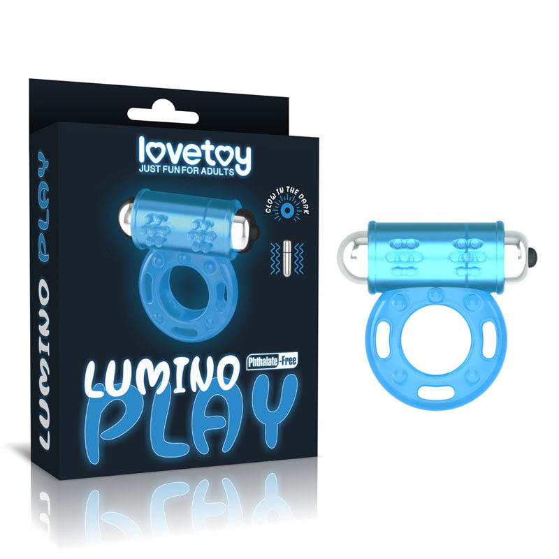 Lumino Play Vibrating Penis Ring - Glow in the Dark Vibrating Cock Ring