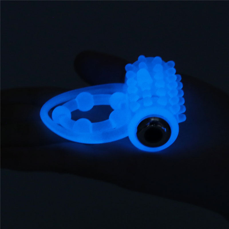 Lumino Play Vibrating Penis & Balls Ring - Glow in the Dark Vibrating Cock Ring
