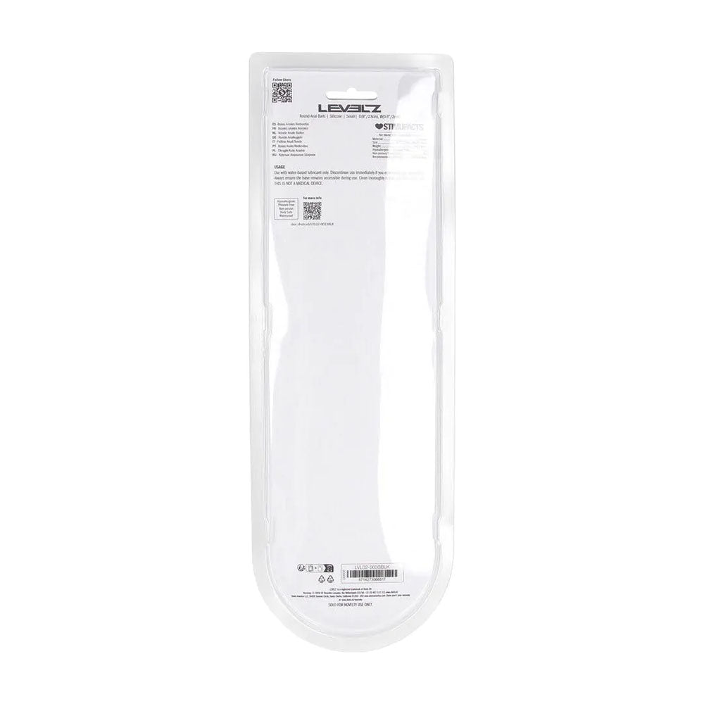 LEVELZ Round Silicone Anal Balls - S - 20mm - 23 cm Small Anal Balls