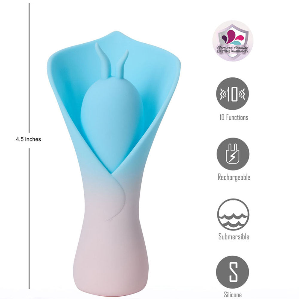 Maia MINA -  - /Pink USB Rechargeable Fluttering Flower Stimulator