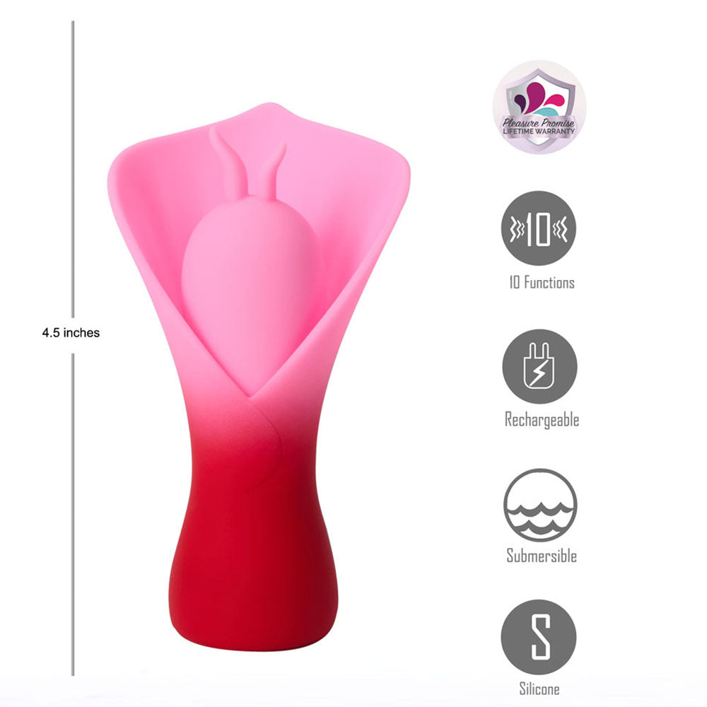 Maia MINA -  - /Pink USB Rechargeable Fluttering Flower Stimulator
