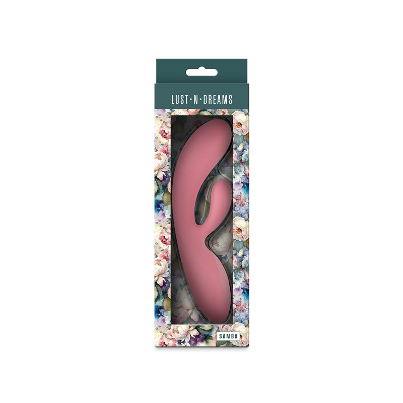 Lust-n-Dreams - Samba - Coral - 19.4 cm USB Rechargeable Rabbit Vibrator
