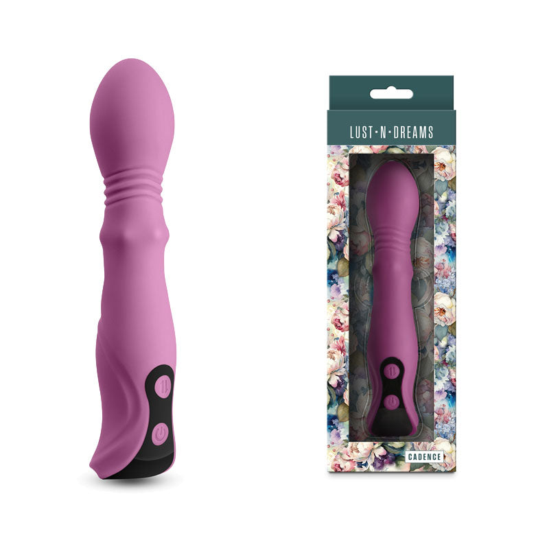 Lust-n-Dreams - Cadence - Blush - 18.2 cm USB Rechargeable Thrusting & Sliding Vibrator