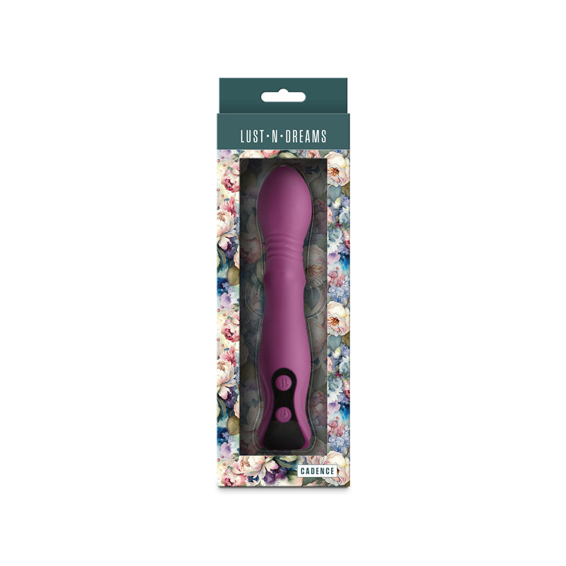 Lust-n-Dreams - Cadence - Blush - 18.2 cm USB Rechargeable Thrusting & Sliding Vibrator