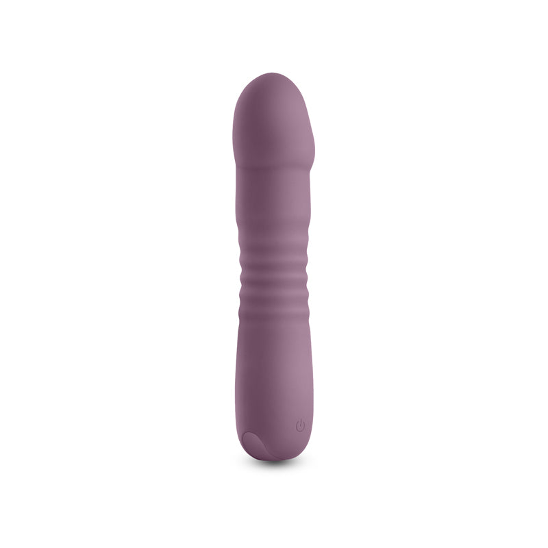 Lust-n-Dreams - Poise - Mauve - 17.3 cm USB Rechargeable Thrusting Vibrator