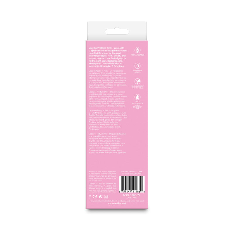 Pretty in Lace - - 18.7 cm USB Rechargeable Vibrator