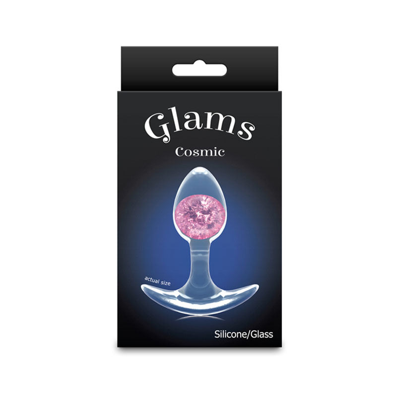 Glams Cosmic - Small - - Clear/ 8.1 cm Small Butt Plug