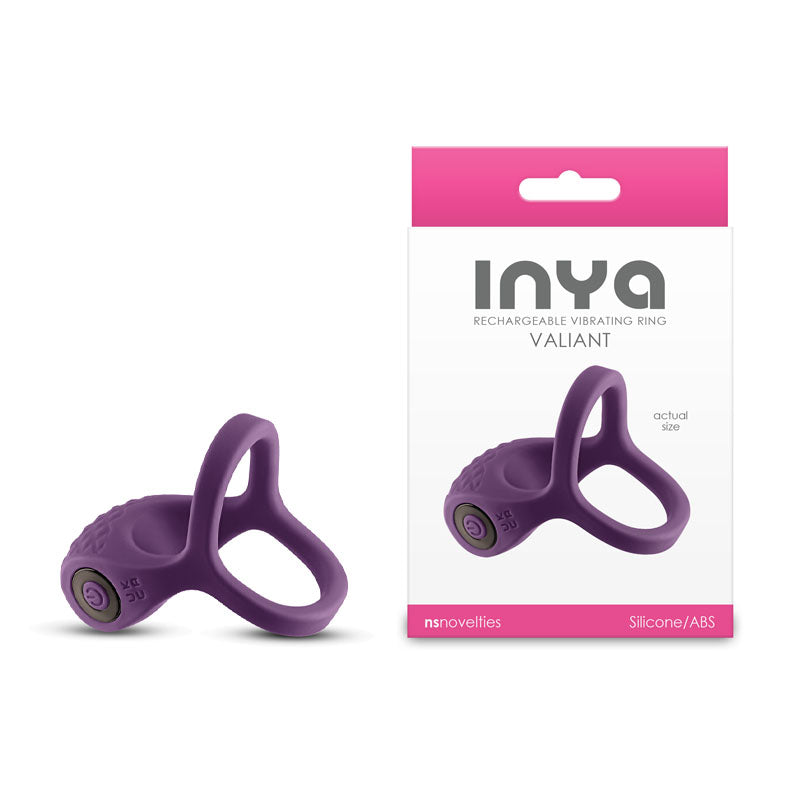 INYA Valiant - Berry - USB Rechargeable Vibrating Cock Ring