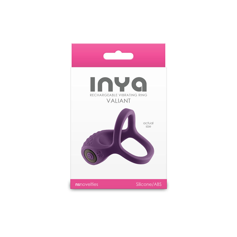 INYA Valiant - Berry - USB Rechargeable Vibrating Cock Ring