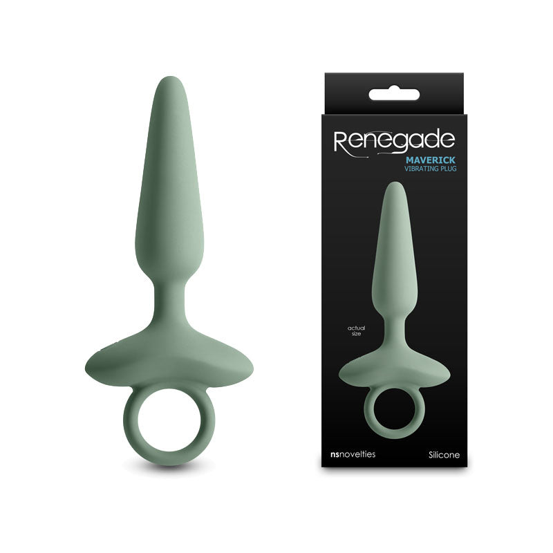 Renegade Maverick - Sage - 15 cm USB Rechargeable Vibrating Butt Plug