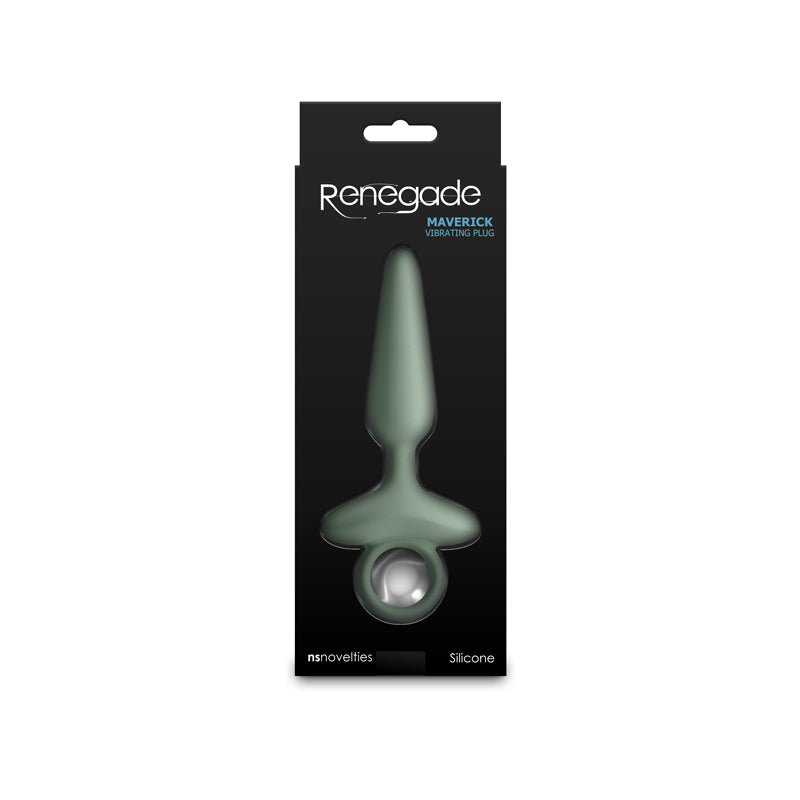 Renegade Maverick - Sage - 15 cm USB Rechargeable Vibrating Butt Plug