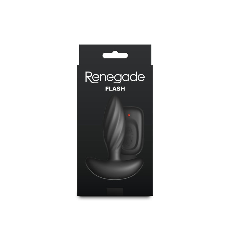 Renegade Flash - - 10.3 cm USB Rechargeable Vibrating Butt Plug