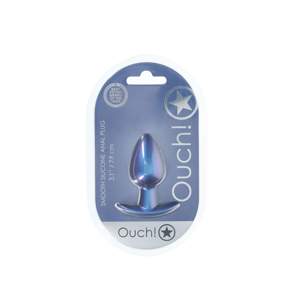 OUCH! Anal Plug - Medium - Metallic  - Metallic  7.9 cm Medium Butt Plug