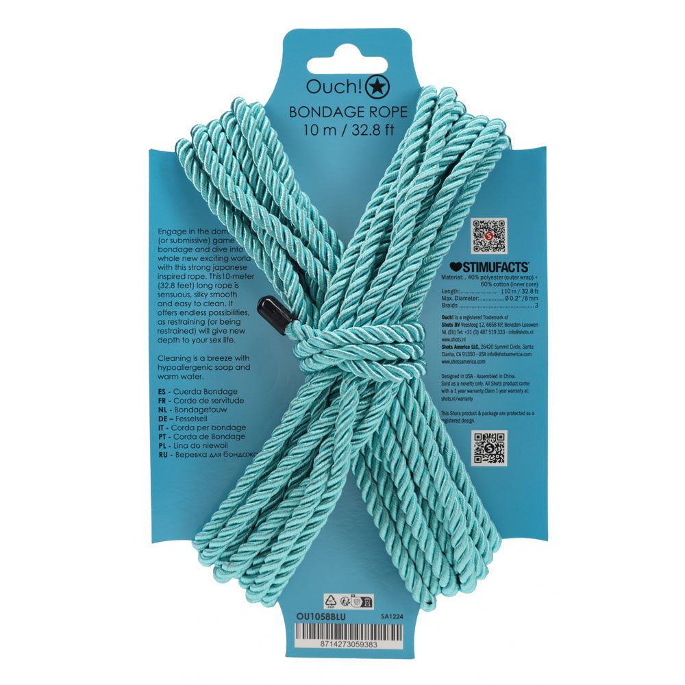 OUCH! Bondage Rope - 10 M - - Nylon Bondage Rope - 10 metre Length
