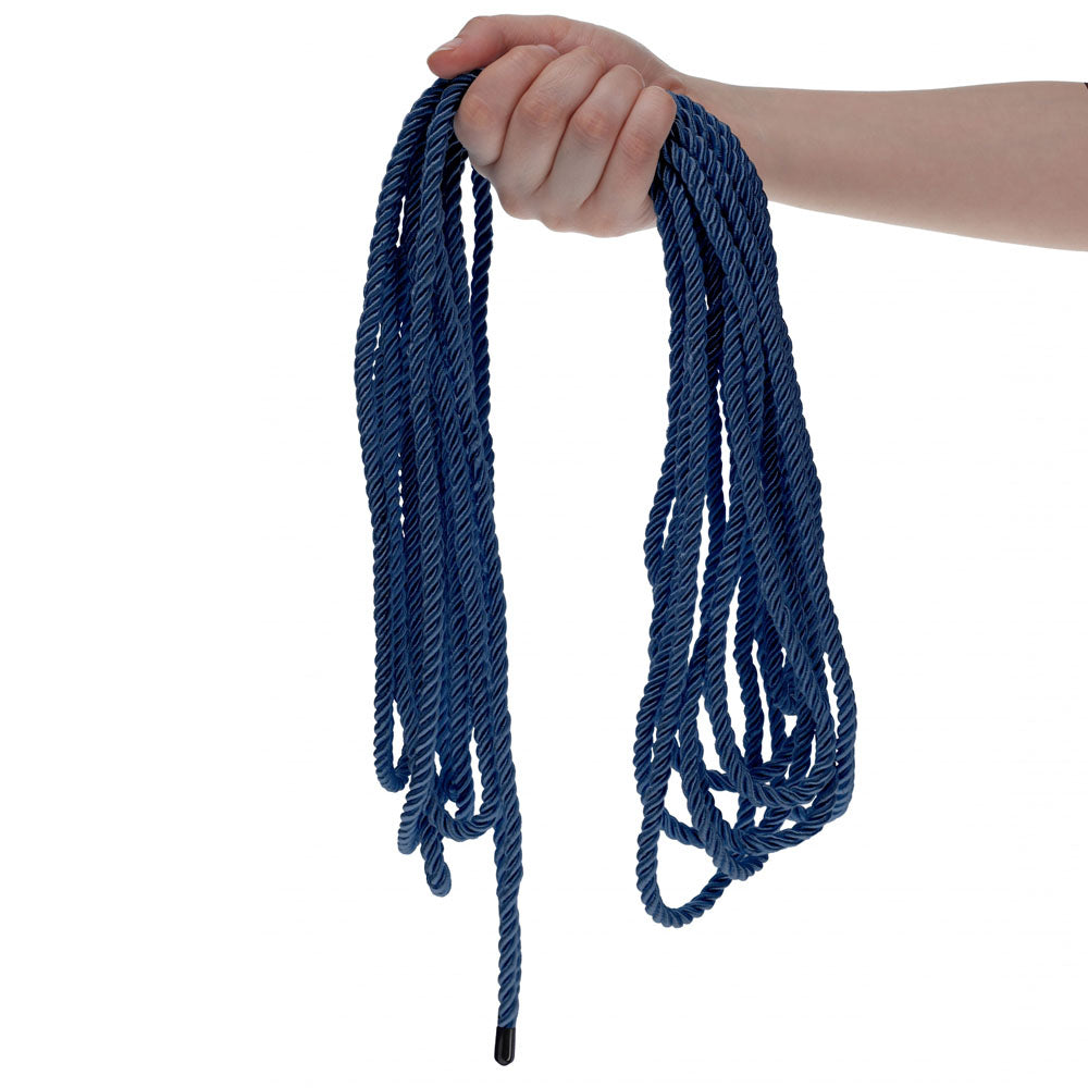 OUCH! Bondage Rope - 10 M - Navy - Navy Nylon Bondage Rope - 10 metre Length